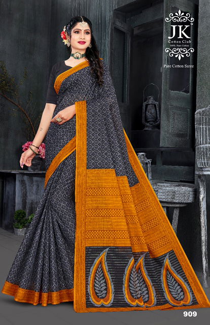 JK Kangana 9 Casual Wear Wholesale Cotton Saree Collection